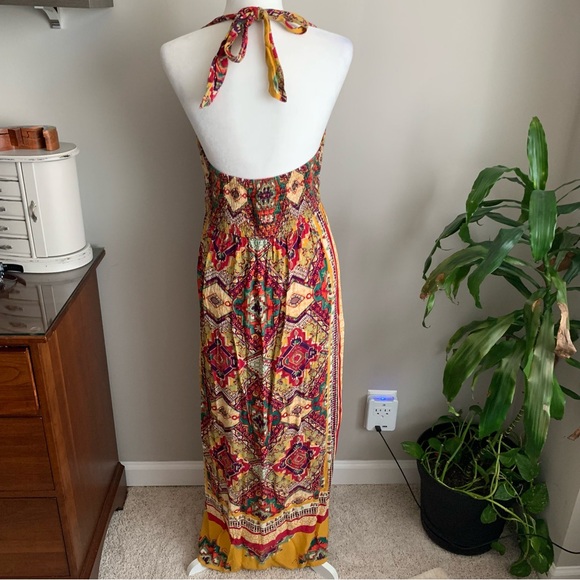 Forever 21 colorful halter maxi dress - Picture 4 of 12